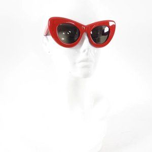 Celine Oversized Red Cat Eye Sunglasses CL 41055 Papillon